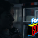 Gretchen Mol is very scared in the opening of Syfy’s Nightflyers